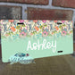 Colorful Wildflower Personalized License Plate - 5 Designs to Choose From