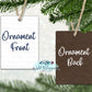 Red Berry Wreath Buffalo Plaid and Burlap Ornament