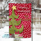 Red Polka Dot Merry Christmas Tree Christmas Personalized Garden Flag