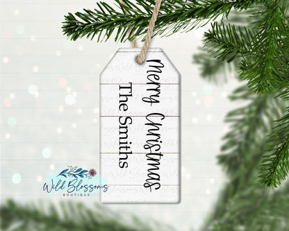 Wooden Gift Tag Personalized Ornaments