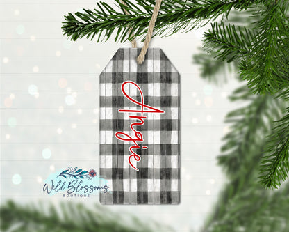 Wooden Gift Tag Personalized Ornaments