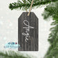 Wooden Gift Tag Personalized Ornaments