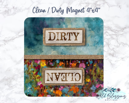 Highland Cow Clean / Dirty Dishwasher Magnet