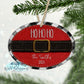 Ho Ho Ho Santa Suit Oval Personalized Ornament