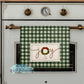 Joy Green Buffalo Plaid Christmas Personalized Kitchen Towel