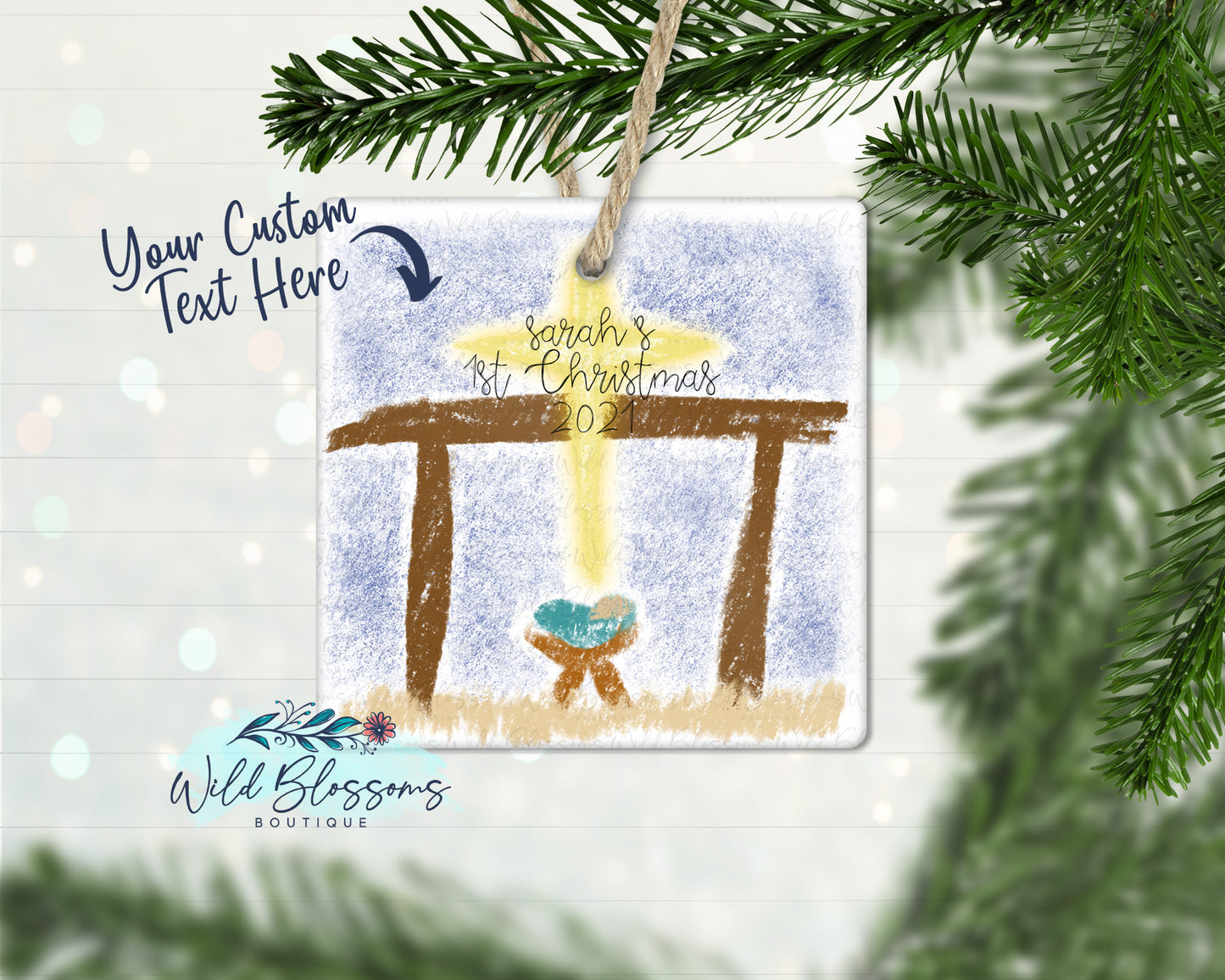 Manger Scene Ornament