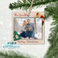 Merry Christmas Felt Personalized Photo Ornament
