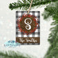 Red Berry Wreath Buffalo Plaid and Burlap Ornament