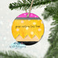 Personalized Pencil Round Ornament