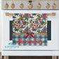 Rustic Pine Floral Christmas Personalized Kitchen Towel