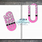 Pink Rose Polka Dot Paper Clip Bookmark