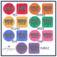 Color swatches with 'WRD Cardinals' text in various colors and Wild Blossoms Boutique branding.