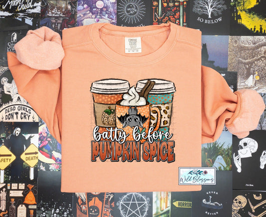 Batty Before Pumpkin Spice Graphic Tee