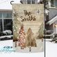 Primitive Christmas Trees Personalized Garden Flag