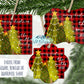 Red Buffalo Plaid Christmas Trees Ornament