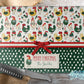 Personalized Farmhouse Christmas Chicken Glass Cutting Board | Rustic Holiday Rooster & Hen Gift