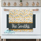 Rustic Fall Coneflowers Personalized Kitchen Towel