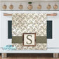 Rustic Greenery Personalized Kitchen Towel