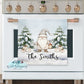 Rustic Winter Gnome Personalized Kitchen Towel