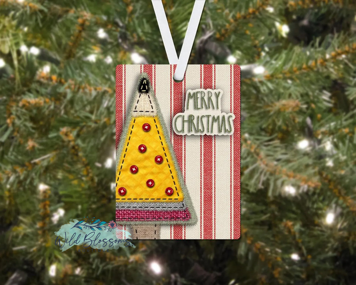 Teacher Pencil Christmas Tree Personalized Gift Set