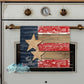 Rustic Wooden American Flag Personalized Kitchen Towel