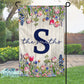 Spring Tulip Floral Drop Personalized Garden Flag
