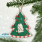 Stitched Button Christmas Tree Personalized Ornament