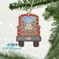 Stitched Christmas Truck Personalized Ornament