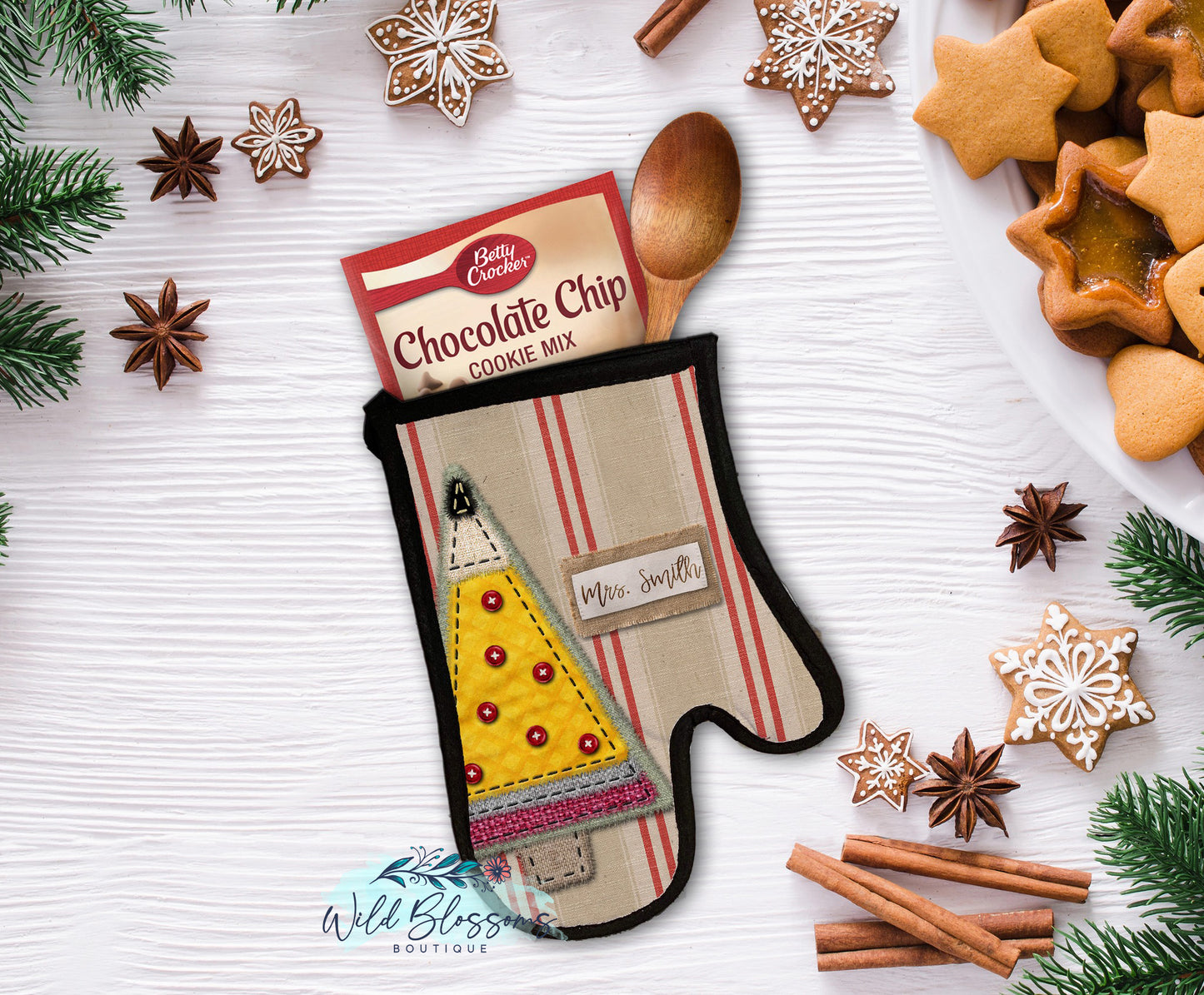 Teacher Pencil Christmas Tree Personalized Gift Set