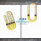 Teal Pink and Yellow Floral Paper Clip Bookmark