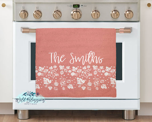 Vintage Gooseberry Personalized Kitchen Towel