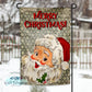 Vintage Santa Merry Christmas Personalized Garden Flag