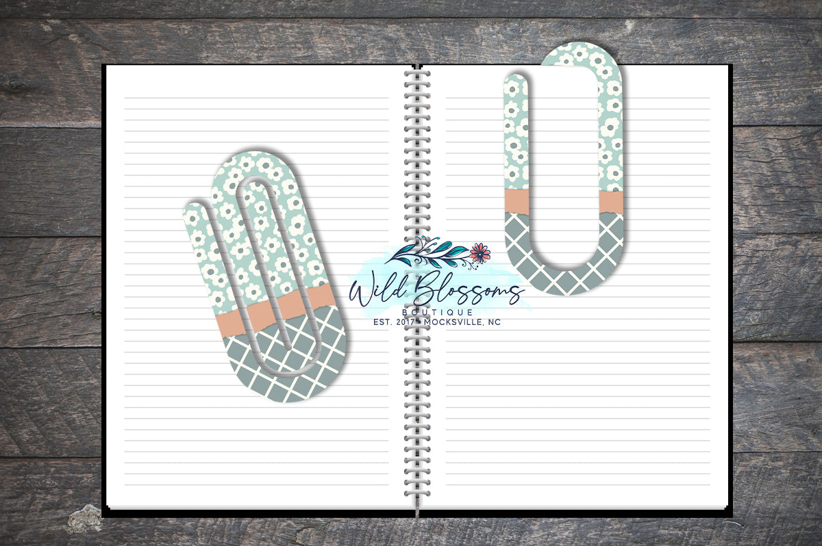 Vintage Summer Boho Paper Clip Bookmarks - 4 Designs to Choose From