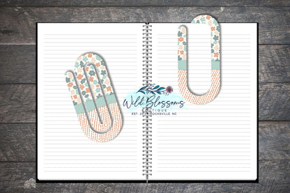 Vintage Summer Boho Paper Clip Bookmarks - 4 Designs to Choose From