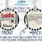 Personalized Volleyball Bag Tag