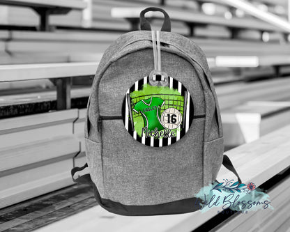 Personalized Volleyball Bag Tag