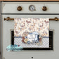 Vintage Floral Rooster Personalized Kitchen Towel