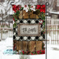 Wooden Floral Poinsettia Buffalo Plaid Christmas Personalized Garden Flag
