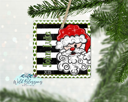Whimsical Santa Ornament