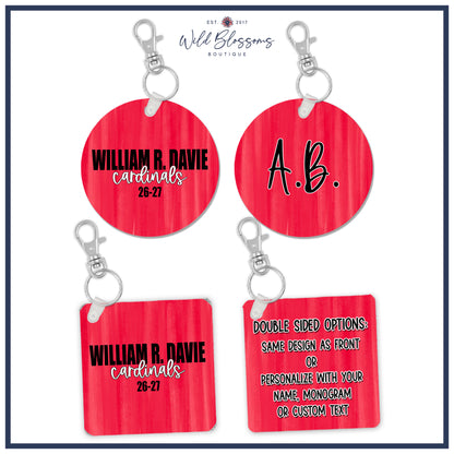 Personalized WRD Spirit Bookbag Tags