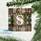 Personalized Wooden Buffalo Plaid Christmas Greenery Christmas Gift Set