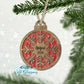 Wooden Christmas Ball Snowflake Personalized Ornament