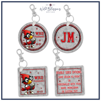Personalized WRD Spirit Bookbag Tags