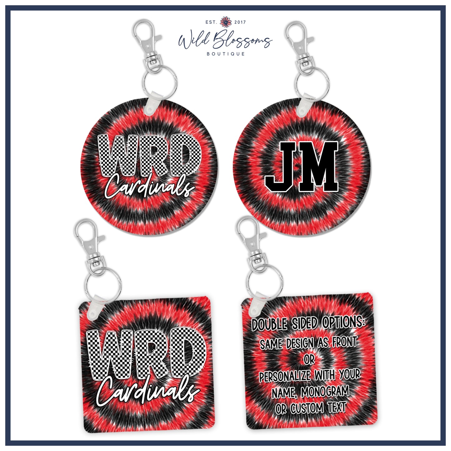 Personalized WRD Spirit Bookbag Tags