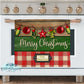 Wooden Merry Christmas Personalized Kitchen Towel