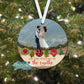 Wooden Our First Christmas As Mr. And Mrs. Personalized Photo Ornament