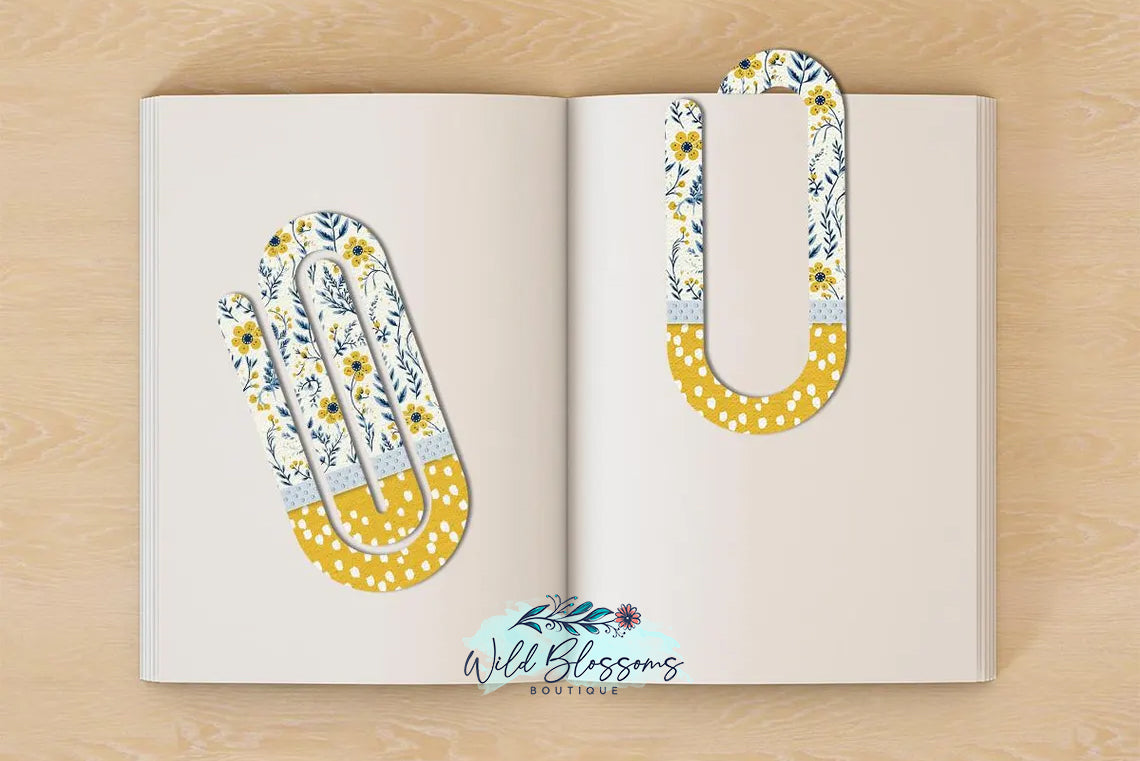 Paper Clip Bookmarks - 13 Designs to Choose From