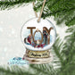 Joy Snow Globe Ornament