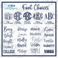 Laurel Wreath Monogram Name Kitchen Towel