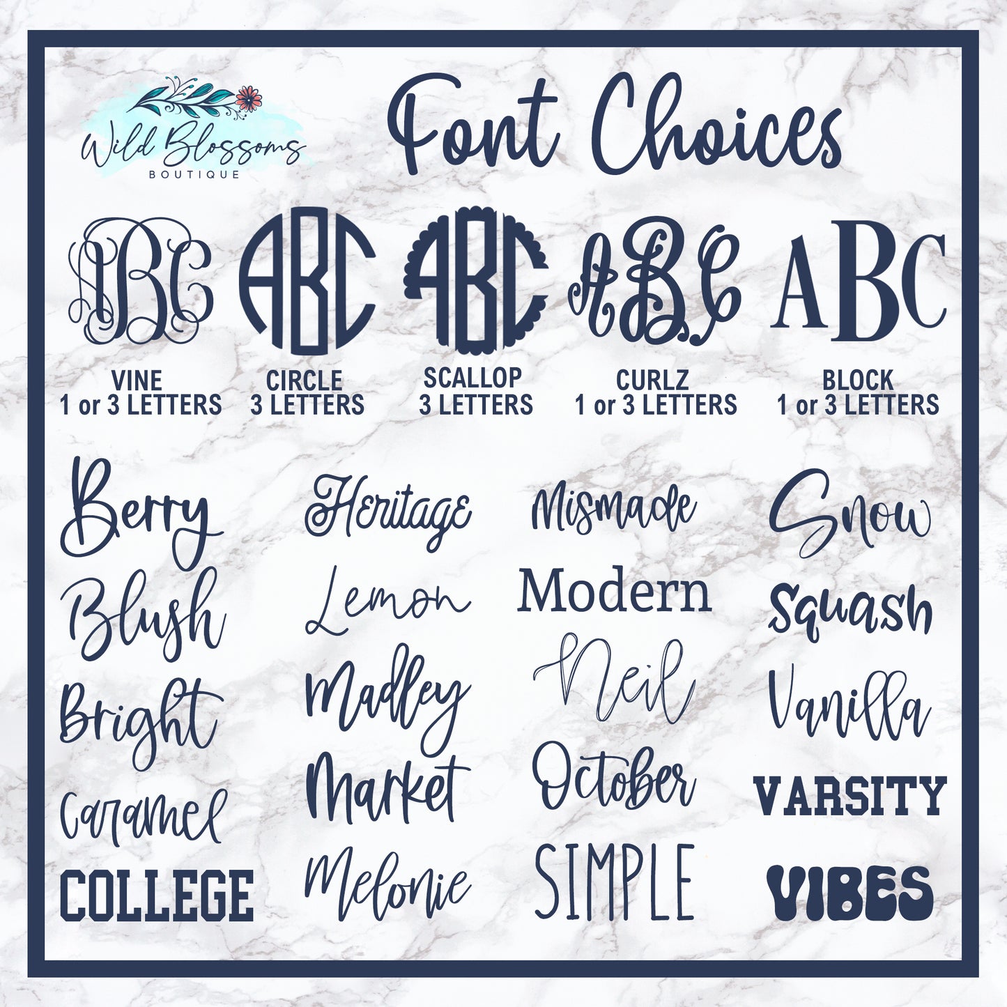 Laurel Wreath Monogram Name Kitchen Towel